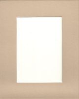 24x36 Tan Picture Mats with White Core, Bevel Cut for 20x30 Pictures