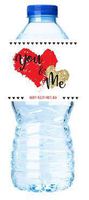 You and Me Happy Valentine's Day Party Decoration Water Bottle Labels -15pack