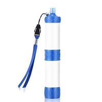 AuXK Pressurized Water Purification Straw Wild Water Filter Outdoor Personal Water Purifier Portable Camping,Blue