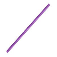Karat C9072 7.75" Giant Straws (8mm Diamater), Poly-Wrapped, Diagonal Cut, Solid Purple (Case of 5000)
