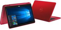 2019 Dell Inspiron 11.6" HD 2-in-1 Multi-Touch Display Laptop, AMD A9-9420e CPU, 4GB DDR4 Memory, 256GB SSD, USB 3.1, WIFI, Bluetooth, Webcam, HDMI, Card Reader, AMD Radeon R5, Windows 10, Red