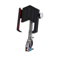 Mobile Phone Holder,Meet&sunshine Aluminum Bicycle Holder Alloy Bike Handlebar for Cell Phone GPS Mount (Black)