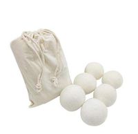 Wool Dryer Balls (3 Pack, 6 Pack) Natural Fabric Softener, Organic Wool Dryer Balls Anti Static,Non Toxic, Reusable, Reduces Drying Time and Chemical Free (6 Pack)