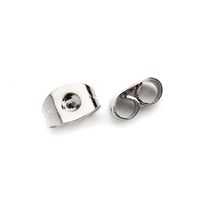 BIG-DEAL_50psc Ear Plug Stainless Steel Ear Nail Stainless Steel Ear Plug Ear Plug Size 4.56.5mm