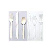 Heavy Weight Plastic Tableware Utensils (Knives, fitks, Spoons, 1000/Case)-Clear
