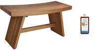 AquaTeak The Original 36" Asia Teak Shower Bench & AquaTeak Premium Teak Oil