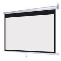 Wall Mount Manual Pull Down Projector Screen 16:9 Aspect Ratio: Multiple Sizes Available (72")