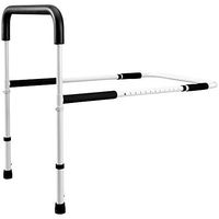 Bed Assist Hand Rails with Legs for Elderly - Adjustable Foam Padded Safety Support Handles for Bedside Assistance, Handicap, Adults, Seniors - Sturdy Medical Safety Equipment for Hospital, Bedroom