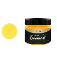 Wood Seasoning Beewax, Wood Waxes,Natural Traditional Beeswax Polish Wood Furniture Cleaner for Wood Doors, Tables, Chairs, Cabinets and Floors for Furniture to Beautify & Protect+Sponge (B)