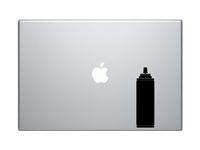 Spraycan - Graffiti Artist Amateur Auto Body Garage Symbol - 5" Black Vinyl Decal Sticker Car Macbook Laptop