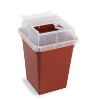 Heathrow Scientific HS120177 Sharps Container, 1 L, Red (Pack of 18)