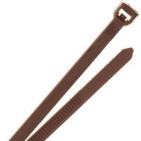 CBR7.50BR - 8" Standard Carbon Nylon Cable Ties 100 piece pack Brown