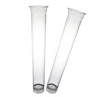 Party Essentials N151521 Plastic Tube Shots, 15-Count, Clear