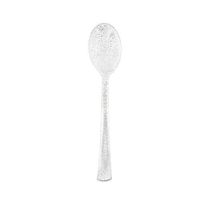 Chic Lovery4289, 100pc Silver Glittered Disposable Plastic Spoon BBQ Outdoor Night Party Wedding Tableware Cutlery Birthday Picnic Camping Hike Healthy Home Pub Park Garden Catering Salad Cake Dessert