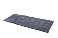 ZooVaa 13lb Minky Weighted Compression Sleeping Bag Blanket with Glass Beads - Grey