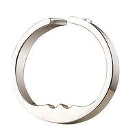 BeimYcW Stainless Steel Magnetic Anti Snore Open Ring Sleeping Aid Acupressure Therapy Silver XS