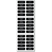 Blue Sea Systems Large Format Labels - Basic DC Panel