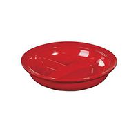 Partition Adaptive Plate by LIBERTY Assistive - Adaptive Plate with Skid Proof Rubber Base to Prevent Plate from Slipping - Designed for Children, Elderly, Handicapped, or People with Disabilities