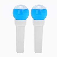 Wocume Rotatable Face Beauty Crystal Ball Face Eye Massage Ball Skin Care 2pcs
