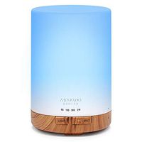 ASAKUKI 300ML Essential Oil Diffuser, Quiet 5-in-1 Premium Humidifier, Natural Home Fragrance Aroma Diffuser with 7 LED Color Changing Light and Auto-Off Safety Switch-Upgraded Version