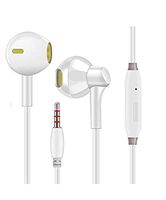 ANGORADO Android Wired Headphones/Earbuds/Earphones Excellent Sound Insulation Best Stereo + Built-in Microphone Compatible with iPhone/iPad/Samsung Galaxy/LG/Huawei/Sony/HTC/MP3 (White)