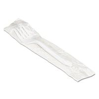 Boardwalk BWKFORKIW Mediumweight Wrapped Polypropylene Cutlery, Fork, White (Case of 1000)