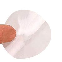 everlaste 1 Inch Round Clear Wafer Seals Round Circle Wafer Package Seals Stickers Envelope Tab Sealer Stickers Transparent Roll Seal PVC Label Sticker， 500/Roll