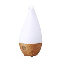 Daroma 100ml Vase Diffuser for Essential Oil, Aromatherapy Ultrasonic Air Scent Fragrance Cool Mist Room Humidifier Home Office Decorative Gift, Wood Grain