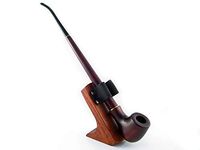 Fashion Set -"Lord of The Rings" Hobbit Long Tobacco Smoking Pipe of Pear Wood Pipe 33 cm / 13'' Churchwarden Hobbit and Gandalf Style & Stand Designed for Pipe Smokers (Pipe + Stand)