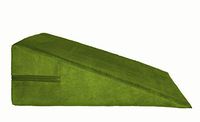 Micro-Suede Bed Wedge Support Pillow, Acid Reflux Therapeutic Foam Nick, Back and Legs Foam Wedge (24" X 24" X 12") SAGE