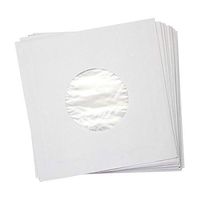 100 White Polylined 7-inch 45rpm / 45 RPM/Singles Sleeves Vinyl Record Inner 7in Poly-Lined Paper