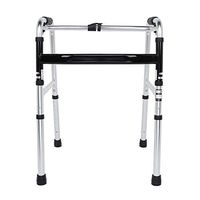 Adjustable Elderly Walker, Aluminum Alloy 158kg Load Bearing Four-Legged Adjustable Folding Elderly Walker Auxiliary Walking Stick