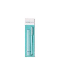 Swig Life Signature Clear Straw Pack 6.5" Set of 2 with Cleaning Brush