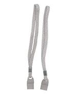 Grey Silver Tone Elastic Wrist Straps Two Pack