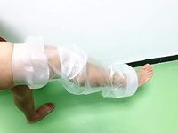 Knee Shower Cover, Adult Waterproof Soft Shower & Bath Bandage and Cast Protector for Knee Protection to Broken Knee Wound, Burns,Reusable