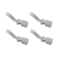 Lazy Shoes Lifter, Portable Sock Slider, Lazy Shoe Helper, Handled Shoe Horn, Shoe Lifting Helper Easy on Easy Off, Plastic Shoehorn for Men, Women and Kids - Fits for All Shoes (Gray, 4PCS)