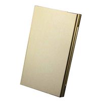Women Hard Metal 100s Cigarette Case Box Aluminum Slim Cigaret Holder Protective Cover for 20 100s Cigarettes, Gold