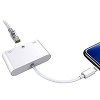 Hengbaixin Ethernet Lan 8 Pin To Rj45 Adapter Network Compact Usb 3.0 Compatible With Iphone/Ipad