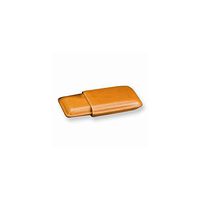 viStar Tan Leather Three Cigar Case