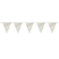 12ft Rainbow Mini Polka Dot Pennant Banner