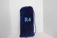 15" Tall Blue Velvet Padded Glass Hookah Waterpipe Protective Bag Backpack, USA
