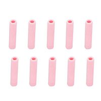 Straw Sleeve, Maserfaliw 10Pcs 6mm Silicone Reusable Straw Mate Sleeve Drink Teeth Shockproof Protector - Pink, Recyclable, Suitable For Holiday Gifts In The Outing and Indoors.