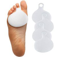 ZenToes 4 Pack Gel Metatarsal Foot Pads Ball of Foot Cushions for Pain Relief from Metatarsalgia, Morton’s Neuroma, and Metatarsal Fractures