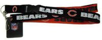 Pro Specialties Group NFL Chicago Bears Two Tone Lanyard, Dark Navy/Orange, One Size