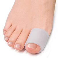 Welnove Pack of 8 Toe Protectors, Open Gel Toe Tube, Toe Sleeve, Toe Cushion Tube, Tor Cap, Gel Corn Protector for Calluses, Blisters, Corns (Big)