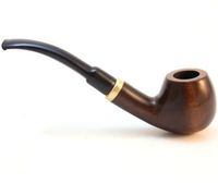 Hand Made Smoke Pipe - Horn No. 18 Pear Wood Root (Walnut)