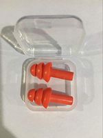 Jenny.Ben Eco Friendly Color Wireless Earphones Silicone soundproof Noise Proof Waterproof Sleep earplugs Orange