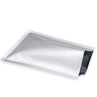 Many Sizes Smell Proof 3.9mil Mylar Foil Sample Pouch Heat Seal Pure Aluminum Foil Bags Tear Notch Open Top Food Storage Vacuum Sealer Coffee Dried Fruits Spices Candy Package (500Pcs, 10.2x15 Inches)