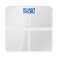 Shentesel Weight Scale Smart LED Display Electronic Household Floor Body Weighing Balance - Silver
