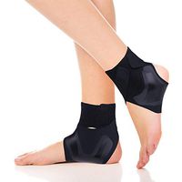 Yowband Adjustable Ankle Brace， Strong Support for Running, Arthritis, Pain Relief, Sprains, Sports Injuries and Recovery, Ultra-Thin Breathable Neoprene，Ankle Sleeve for Men and Women, Single Unit